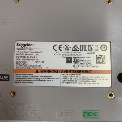 Schneider HMIGTO2310 OPERATOR INTERFACE ADVANCED TOUCHSCREEN PANEL 5.7 INCH NEW
